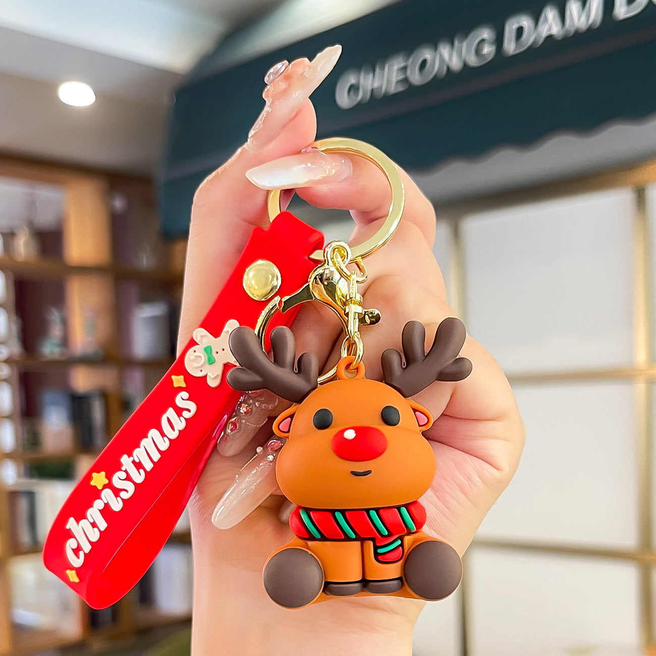 Wholesale Cute Creative Christmas Snowman Cartoon Keychains